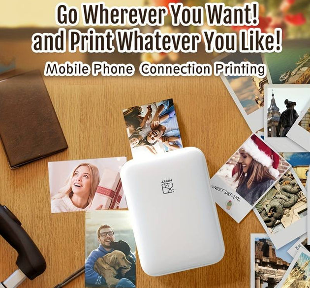 Wireless Portable Photo Printer Mini Color Printer