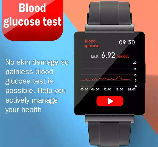 Non-invasive blood glucose test smart watch